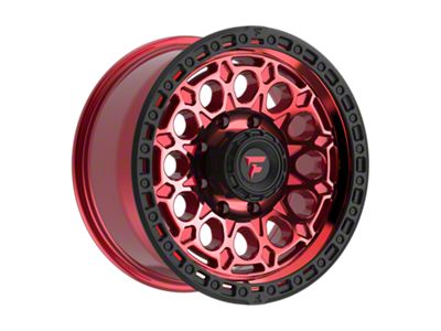 Fittipaldi Offroad FT101 Gloss Red with Machined Face, Red Tint and Satin Black Lip 8-Lug Wheel; 18x9; 18mm Offset (11-14 Sierra 2500 HD)