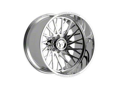 Fittipaldi Offroad FTF501 Polished 8-Lug Wheel; Right Directional; 24x14; -76mm Offset (11-14 Sierra 2500 HD)