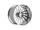 Fittipaldi Offroad FTF503 Polished 8-Lug Wheel; Left Directional; 24x14; -76mm Offset (11-14 Sierra 2500 HD)