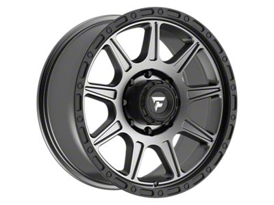 Fittipaldi Offroad FT104 Satin Anthracite with Satin Black Lip 8-Lug Wheel; 20x9; 18mm Offset (11-14 Sierra 3500 HD SRW)