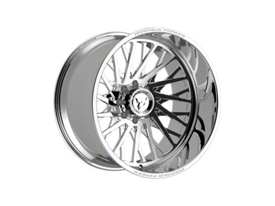 Fittipaldi Offroad FTF501 Polished 8-Lug Wheel; Left Directional; 24x14; -76mm Offset (11-14 Sierra 3500 HD SRW)