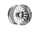 Fittipaldi Offroad FTF501 Polished 8-Lug Wheel; Left Directional; 24x14; -76mm Offset (11-14 Sierra 3500 HD SRW)