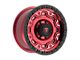 Fittipaldi Offroad FT100 Gloss Red with Machined Face, Red Tint and Satin Black Lip 8-Lug Wheel; 18x9; 18mm Offset (11-14 Silverado 2500 HD)