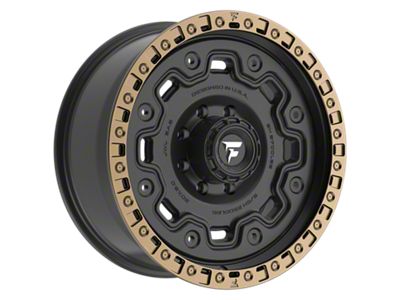 Fittipaldi Offroad FT100 Satin Black with Bronze Ring 8-Lug Wheel; 20x9; 18mm Offset (11-14 Silverado 2500 HD)