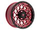 Fittipaldi Offroad FT101 Gloss Red with Machined Face, Red Tint and Satin Black Lip 8-Lug Wheel; 20x9; 18mm Offset (11-14 Silverado 2500 HD)