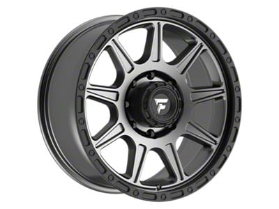 Fittipaldi Offroad FT104 Satin Anthracite with Satin Black Lip 8-Lug Wheel; 20x9; 18mm Offset (11-14 Silverado 2500 HD)