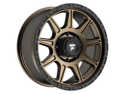 Fittipaldi Offroad FT104 Satin Bronze with Satin Black Lip 8-Lug Wheel; 20x9; 18mm Offset (11-14 Silverado 2500 HD)