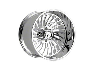 Fittipaldi Offroad FTF507 Polished 8-Lug Wheel; Left Directional; 24x14; -76mm Offset (11-14 Silverado 2500 HD)