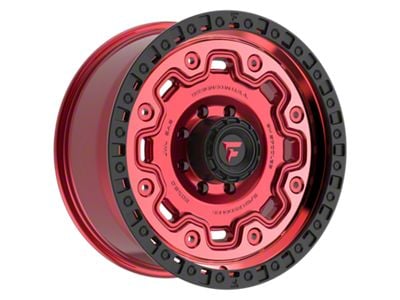 Fittipaldi Offroad FT100 Gloss Red with Machined Face, Red Tint and Satin Black Lip 8-Lug Wheel; 20x9; 18mm Offset (11-14 Silverado 3500 HD SRW)