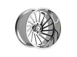 Fittipaldi Offroad FTF503 Polished 8-Lug Wheel; Right Directional; 24x14; -76mm Offset (11-14 Silverado 3500 HD SRW)