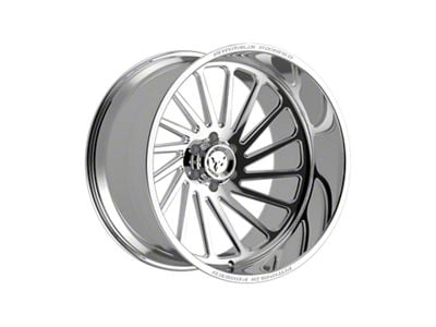 Fittipaldi Offroad FTF503 Polished 8-Lug Wheel; Right Directional; 24x14; -76mm Offset (11-14 Silverado 3500 HD SRW)