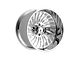 Fittipaldi Offroad FTF507 Polished 8-Lug Wheel; Left Directional; 24x14; -76mm Offset (11-14 Silverado 3500 HD SRW)