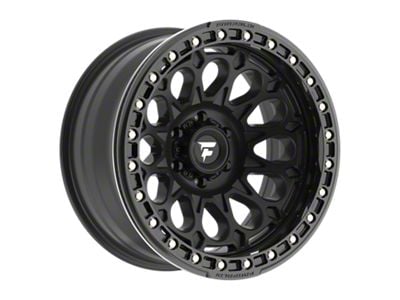 Fittipaldi Offroad FB153 Satin Black with Gloss Black Forged Ring 6-Lug Wheel; 20x10; -38mm Offset (09-14 F-150)