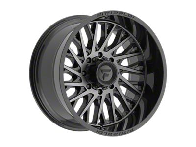 Fittipaldi Offroad FA08 Gloss Black Machined Face with Dark Tint 8-Lug Wheel; 22x12; -44mm Offset (11-16 F-250 Super Duty)