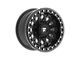 Fittipaldi Offroad FB153 Satin Black with Gloss Black Forged Ring 8-Lug Wheel; 17x9; -15mm Offset (11-16 F-250 Super Duty)