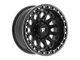 Fittipaldi Offroad FB153 Satin Black with Gloss Black Forged Ring 8-Lug Wheel; 20x10; -38mm Offset (11-16 F-350 Super Duty SRW)