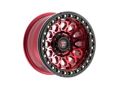 Fittipaldi Offroad FB153 Gloss Red Machined with Red Tint and Gloss Black Ring 6-Lug Wheel; 17x9; -15mm Offset (15-20 F-150)