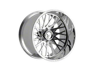 Fittipaldi Offroad FTF501 Polished 8-Lug Wheel; Left Directional; 24x14; -76mm Offset (15-19 Silverado 2500 HD)