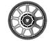 Fittipaldi Offroad FT104 Satin Anthracite with Satin Black Lip 8-Lug Wheel; 20x9; 18mm Offset (15-19 Silverado 3500 HD SRW)