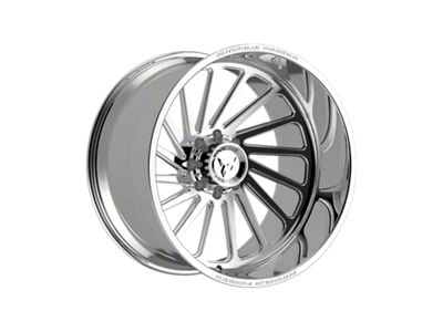 Fittipaldi Offroad FTF503 Polished 8-Lug Wheel; Left Directional; 24x14; -76mm Offset (15-19 Silverado 3500 HD SRW)