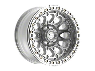 Fittipaldi Offroad FB153 Gloss Silver Machined with Machined Ring 8-Lug Wheel; 20x10; -38mm Offset (17-22 F-250 Super Duty)