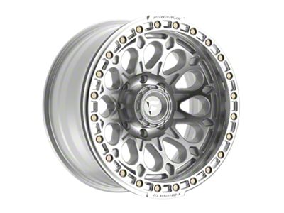 Fittipaldi Offroad FB153 Gloss Silver Machined with Machined Ring 8-Lug Wheel; 20x10; -38mm Offset (23-24 F-350 Super Duty SRW)