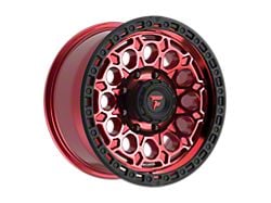 Fittipaldi Offroad FT101 Gloss Red with Machined Face, Red Tint and Satin Black Lip 8-Lug Wheel; 18x9; 18mm Offset (23-24 F-350 Super Duty SRW)