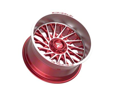 Fittipaldi Offroad FA08 Gloss Red Machined 6-Lug Wheel; 22x12; -44mm Offset (04-08 F-150)