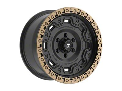 Fittipaldi Offroad FT100 Satin Black with Bronze Ring 6-Lug Wheel; 18x9; 18mm Offset (04-08 F-150)