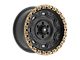 Fittipaldi Offroad FT100 Satin Black with Bronze Ring 6-Lug Wheel; 18x9; 18mm Offset (04-08 F-150)