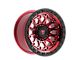 Fittipaldi Offroad FT101 Machined with Red Tint 6-Lug Wheel; 17x9; -12mm Offset (04-08 F-150)