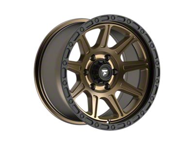 Fittipaldi Offroad FT104 Satin Bronze with Satin Black Lip 6-Lug Wheel; 17x9; -6mm Offset (04-08 F-150)