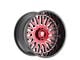 Fittipaldi Offroad FA07 Gloss Black Machined with Red Tint 6-Lug Wheel; 22x12; -44mm Offset (07-13 Sierra 1500)