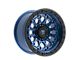 Fittipaldi Offroad FT101 Satin Blue with Black Ring 6-Lug Wheel; 17x9; -12mm Offset (07-13 Sierra 1500)