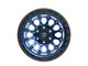 Fittipaldi Offroad FT101 Satin Blue with Black Ring 6-Lug Wheel; 17x9; -12mm Offset (07-13 Sierra 1500)