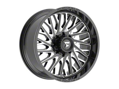 Fittipaldi Offroad FA08 Gloss Black Milled 8-Lug Wheel; 22x10; -19mm Offset (11-14 Sierra 2500 HD)