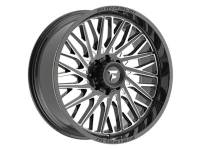 Fittipaldi Offroad FA08 Gloss Black Milled 8-Lug Wheel; 24x10; -19mm Offset (11-14 Sierra 2500 HD)