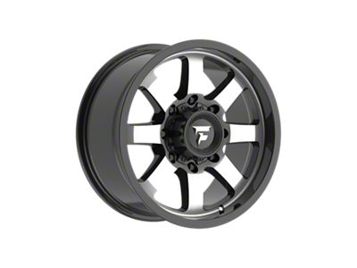 Fittipaldi Offroad FA16 Gloss Black Machined 8-Lug Wheel; 18x9; 12mm Offset (11-14 Sierra 2500 HD)