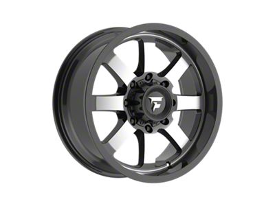 Fittipaldi Offroad FA16 Gloss Black Machined 8-Lug Wheel; 20x9; 12mm Offset (11-14 Sierra 2500 HD)