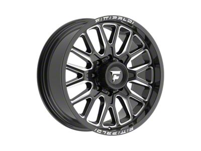 Fittipaldi Offroad FA18 Gloss Black Milled 8-Lug Wheel; 20x9; 18mm Offset (11-14 Sierra 2500 HD)