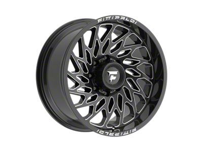 Fittipaldi Offroad FA20 Gloss Black Milled 8-Lug Wheel; 20x10; -19mm Offset (11-14 Sierra 2500 HD)