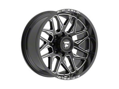 Fittipaldi Offroad FA19 Gloss Black Milled 8-Lug Wheel; 20x10; -19mm Offset (11-14 Sierra 3500 HD SRW)