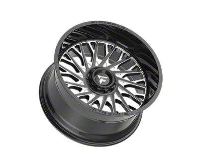 Fittipaldi Offroad FA08 Gloss Black Milled 6-Lug Wheel; 20x12; -44mm Offset (07-13 Silverado 1500)