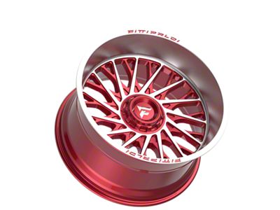 Fittipaldi Offroad FA08 Gloss Red Machined 6-Lug Wheel; 22x12; -44mm Offset (07-13 Silverado 1500)