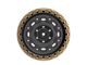 Fittipaldi Offroad FT100 Satin Black with Bronze Ring 6-Lug Wheel; 17x9; -12mm Offset (07-13 Silverado 1500)