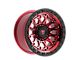 Fittipaldi Offroad FT101 Machined with Red Tint 6-Lug Wheel; 17x9; -12mm Offset (07-13 Silverado 1500)