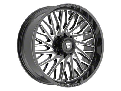 Fittipaldi Offroad FA08 Gloss Black Milled 8-Lug Wheel; 24x10; -19mm Offset (11-14 Silverado 2500 HD)