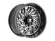 Fittipaldi Offroad FA13 Gloss Black Milled 8-Lug Wheel; 24x12; -44mm Offset (11-14 Silverado 2500 HD)