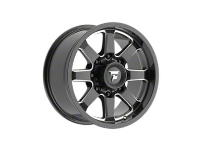 Fittipaldi Offroad FA16 Gloss Black Milled 8-Lug Wheel; 18x9; 12mm Offset (11-14 Silverado 2500 HD)