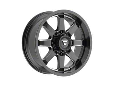 Fittipaldi Offroad FA16 Gloss Black Milled 8-Lug Wheel; 20x9; 12mm Offset (11-14 Silverado 2500 HD)